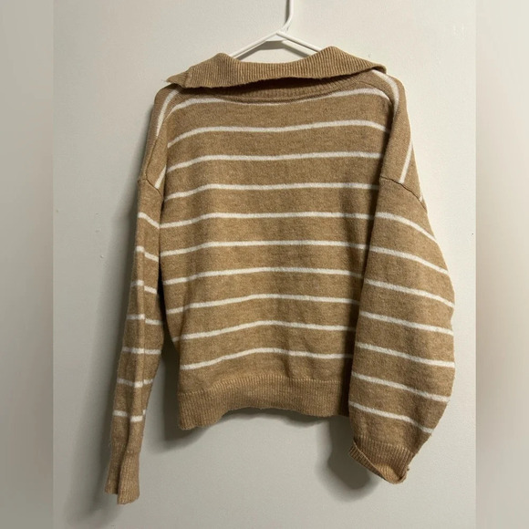 Shein Brown & White  Knit Sweater - Picture 2 of 4